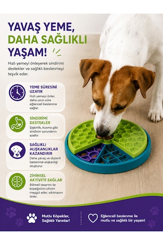 Outward Hound Lickin' Layers 3 Katmanlı İnteraktif Köpek Zeka Oyuncağı Ve Yavaş Beslenme Mama Kabı