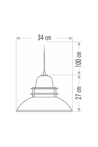 Cata Dekoratif Sarkit Armatür Siyah+Sari+34Cm Ct-8248