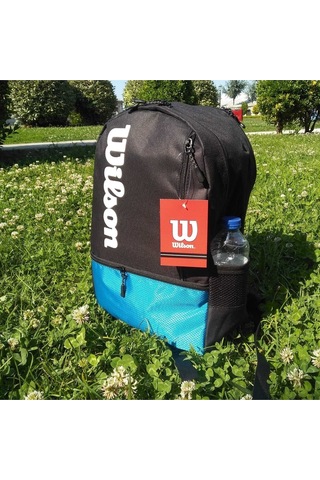 Shopiolog Wilson Mavi Sırt Çantası Unisex Çift Gözlü Çanta Mavi