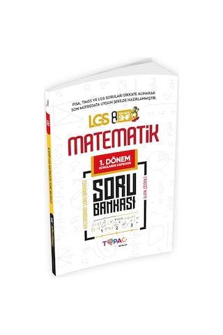 2026 8.Sınıf LGS MATEMATİK 2'li Set Dijital Çözümlü Soru Bankası Topaç Yayınları