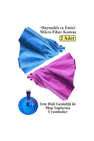 Mikrofiber Mop Paspas Yedek Ucu 2 Adet Kaliteli Mikrofiber Parke Mermer Seramik Fayans Paspas Laminant Temizlik