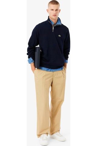 Lacoste Yarım Fermuar Sweatshirt Lacivert