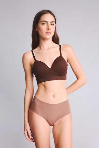 Defacto Kaplı Pedli Balensiz Seamles Kahverengi Bra A8858ax26spbn341 Kahve-bn341