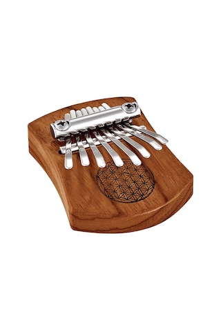 Meinl Sonic Energy Kl802fol Mini Solid Flower Of Life C Major 8 Note Kalimba Red Zebrawood