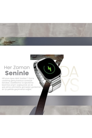 HiFuture APEX 2.04" AMOLED Ekran BT Arama IP68 Su Geçirmez Akıllı Saat  (Hifuture Türkiye Garantili)