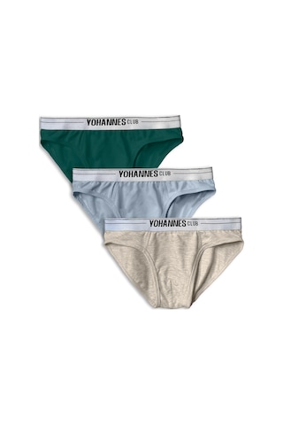 Yohannes Club, Erkek Çocuk, Pamuklu Slip Külot, 3'lü Paket, Çok Renkli KARIŞIK RENK