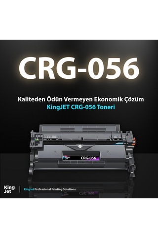 Kingjet Canon Uyumlu Mf553 Standart Kapasiteli Uyumlu Toner Çipli Crg056, Lbp325, Mf542, Mf552