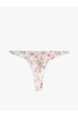 Koton Fiyonk Detaylı Gül Baskılı Tül String Külot Pembe Desenli 5slk30188mk Pembe Desenli Pembe