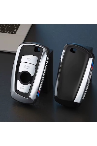 Bmw Anahtarlık Parlak Gümüş Şık Tasarım Kumanda Kabı Bmw Keychain, Shiny Silver, Stylish Design Remote Control Case