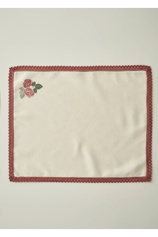 Bella Maison Rose Kopanakili Amerikan Servis Krem 35x45 Cm Krem
