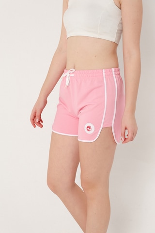 Relax Time Kadın Openent Pembe Mini Yırtmaçlı Şort