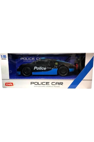 Ctoys Scaled Rc Model 27 Mhz Full Fonksiyonlu Uzaktan Kumandalı Işıklı Ve Sesli Bugatti Veyron Polis Arabası 3689 A4