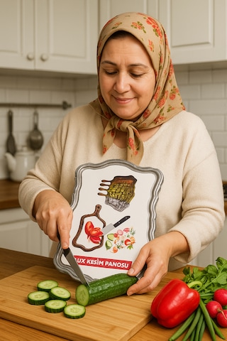 Plastik Salata Kesim Panosu
