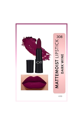 Mattemoist Lipstick Mat Bitişli Ruj 308 Brand - Koyu Mor