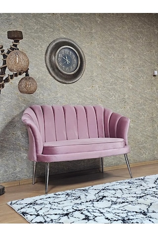 İkili İstiridye Krom Kaplama Sivriltme Ayak Çay Seti Koltuk İkili Çok Renkli