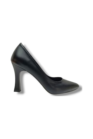 C-shoes Bj349-26 Cilt Deri Yüksek Topuklu Kadın Stiletto Siyah