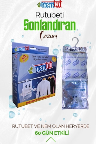 Nem Alıcı Rutubet Giderici Küf Önleyici Koku Giderici Korozyon Önleyici 1 Kg 1 Kutu 2 Paket