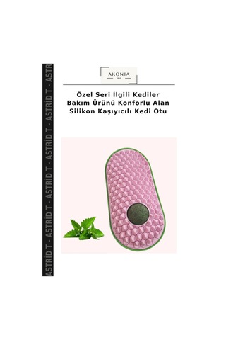Özel Seri İlgili Kediler Bakım Ürünü Konforlu Alan Silikon Kaşıyıcılı Kedi Otu