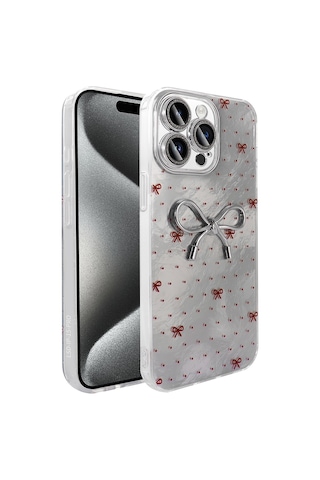 Apple Uyumlu iPhone 15 Pro Max Kılıf Kamera Korumalı Figürlü Zore Ponti Silikon Kapak - Açık Mavi Açik Mavi