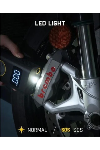 Teltree Kablosuz Araba Lastik Pompa 150 Psi - Otomobil, Motosiklet, Bisiklet İçin Hızlı Şişirme, Akıllı Ekran, Otomatik Kapatma Ve Powerbank Özelliği