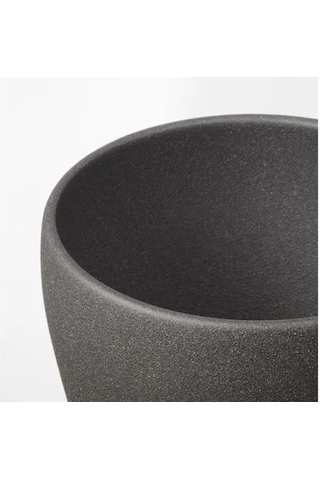 Sumuhome Persıllade Toprak Saksı Koyu Gri 12 Cm