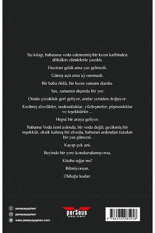 Babama Veda- Deniz Serin- Perseus Yayınevi