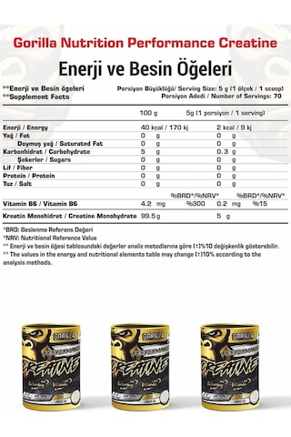 Gorilla Nutrition Kilo Ve Hacim Kombini 3