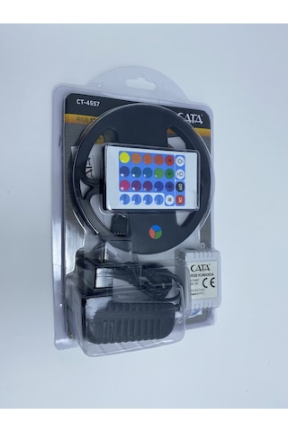 Cata Ct-4557 Rgb Şerit Led Seti ( 5 Mt Rgb Led 3 Renk + Trafo + R (512746503)