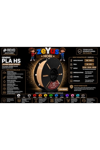 Generic Pla Hs Hyper Speed Filament Ten 1.75 Mm 1000 Gr Ten Filament