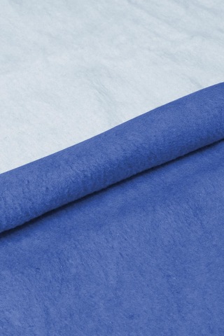 Yeşilhome Çift Kişilik Pamuk Battaniye, Çift Taraflı Battaniye Lacivert-mavi Lacivert