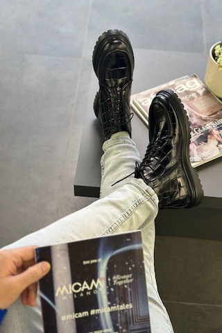 Lfr-p8024 Kroko Merdane Bot Siyah Siyah