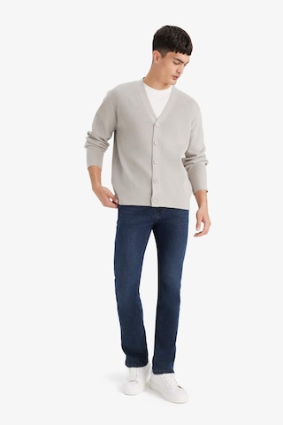 Defacto Relax Fit V Yaka Düğmeli Triko Hırka F2700ax25wngr184 Gri