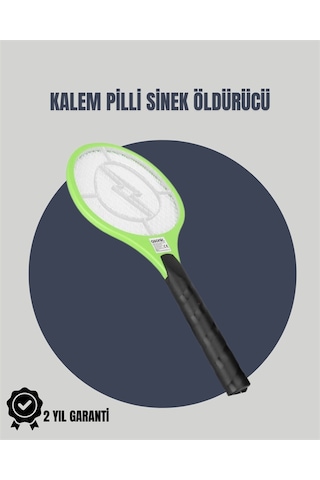 Taşınabilir Elektronik Sinek Swatter Kimyasal İçermeyen, Ergonomik Tasarım - Bayi Depom