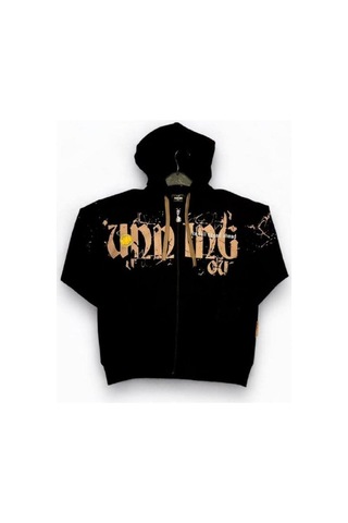 Erkek Çocuk Batik Desenli Beli Paçası Lastikli Eşofman Takım-14686 Siyah