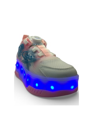 Pepino 2227 Çocuk Işıklı Tekerlekli Sneaker Beyaz