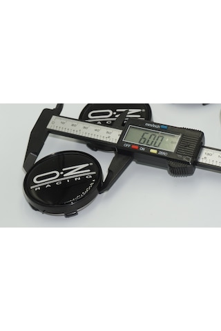 Oz Racing Jant Göbeği Kapak Seti 60mm Beyaz Siyah Renk