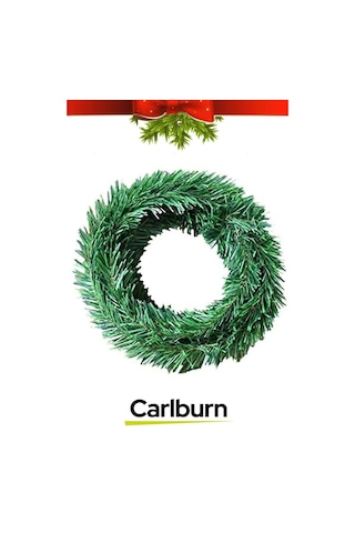 Doğal Görünümlü Dekoratif Yeni Yıl Noel Yılbaşı Çam Ağacı Süsü Garland Büyük Boy 5 Metre