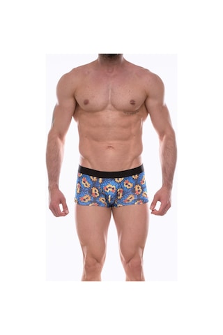 Erkek Çok Renkli Fantezi Giyim Desenli Boxer Hf072209