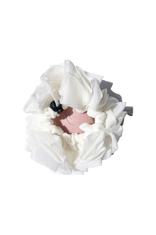 Banyo Mesh Pouf Duş Topu Tüm Aile Üyeleri İçin Yumuşak Kabarık Sürtünme Havlu Topları