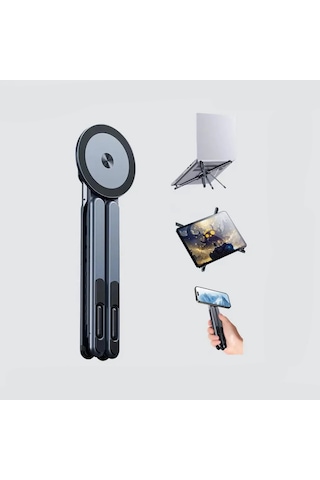 Jmary Ms-99 Ayarlanabilir Çok Fonksiyonlu Magnetik Apple Uyumlu MacBook Notebook Standı Siyah