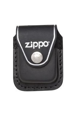 Zippo Hakiki Deri Çakmak Kılıfı Siyah