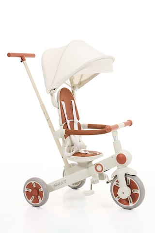 Flow 9in1 Smart Trike Çift Yönlü, Yatabilir, Katlanabilir, Denge Bisikleti Özellikli Bebek Ve Çocuk Bisikleti Beyaz