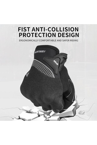 Novahub Bsddp Motosiklet Eldivenleri Rh-a0131: Kaymaz, Dokunmatik Ekran, Dört Mevsim, Gece Yansımalı, Ergonomik Koruma Siyah/sahne/mlxlxxl