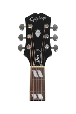 Epiphone Dove Studio Elektro Akustik Gitar Trans Ebony