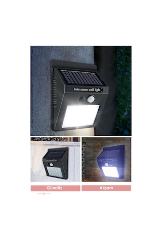 Technojet 20 Ledli Hareket Sensörlü Güneş Enerjili Şarj Olabilen