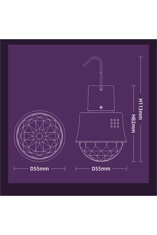 Tenfowee Rgbw Renkli Akıllı Sesli Kontrol Led Feneri, 4w 5v Usb Şarjlı, Mini Taşınabilir Işık, 6-8 Saat Süre, Portatif Ambiyans Lambası