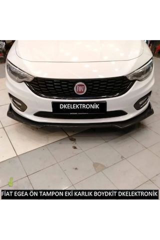 Dkelektronik Fiat Egea Ön Tampon Eki Lip 3 Parça Parlak Siyah
