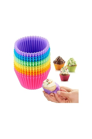Hh Silikon Muffin Kalıbı Silikon Kalıp Kek Kalıbı Silikon Kek Kalıbı 12 A Diğer