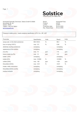 Potasyum İyodür Potassium Iodide 30 G