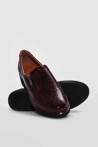 Fast Step Hakiki Deri Kadın Casual Ayakkabı 411za717 Bordo